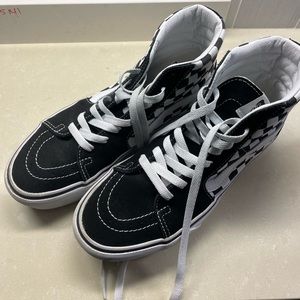 Checkered Van converse high top